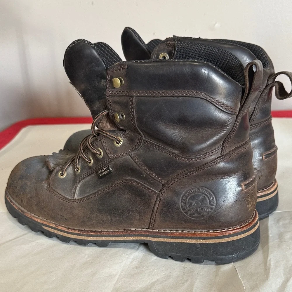 Men's Brown Leather Work Boots
